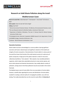 Research on Solid Waste Pollution along the Israeli Mediterranean