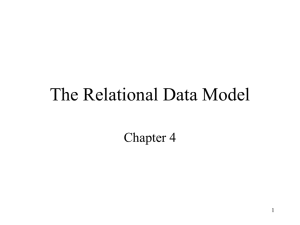 The Relational Data Model