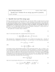 Specific heat: Evidence for an energy gap and its symmetry 1