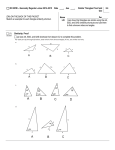 6.4 Similar Triangle Proof and Use AA SAS and SSS