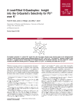 A Lead-Filled G-Quadruplex: Insight into the G