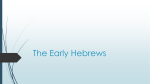 The Early Hebrews