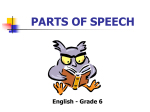 parts of speech