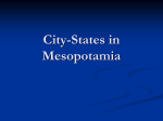 City-States in Mesopotamia