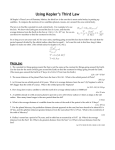 Kepler`s 3rd law worksheet