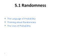 5.1 Randomness - People Server at UNCW