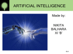 ARTIFICIAL INTELLIGENCE