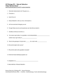 AP Biology 001 – Natural Selection Video Review Sheet