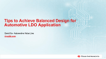 Tips to Achieve balanced design for Automotive Off