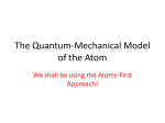 The Quantum-Mechanical Model of the Atom