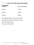 Practice A Multiplying and Dividing Real Numbers