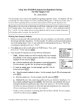 Using Your TI-83/84 Calculator for Hypothesis Testing: The One