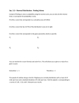 Sec. 5.3 – Normal Distribution: Finding Values