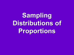 Sampling distribution