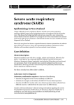 Severe acute respiratory syndrome (SARS)