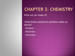 Chapter 2- Chemistry