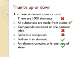 Atoms, elements and compounds