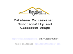 Database Courseware: Functionality and Classroom Usage