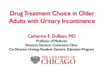 Drug Treatment Choice in Older Adults with Urinary Incontinence