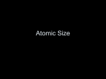 Atomic Size