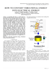 how to convert vibrational energy into electrical energy