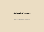 Adverb Clauses - Polk School District