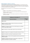 Study Guide for Topics 5.1 and 5.2