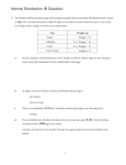 Normal Distribution IB Question