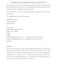 1 C PROGRAMMING: INTEGER DIVISION AND MODULO (%) When