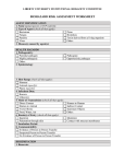 Biohazard Risk Assessment Worksheet