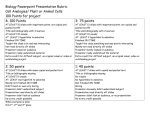 Biology Powerpoint Presentation Rubric