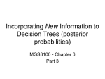 Decision Trees Posterior probabilities