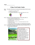 Ancient China Study Guide - Virginia Beach City Public Schools