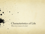 Characteristics of Life