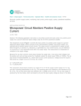 Micropower Circuit Monitors Positive Supply