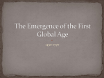 The Emergence of the First Global Age