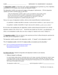 Dependent vs Independent Variables