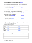 Part I: Give the nominative singular and genitive singular form of the