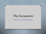 Accusative Case