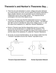 Thevenin`s and Norton`s Theorems