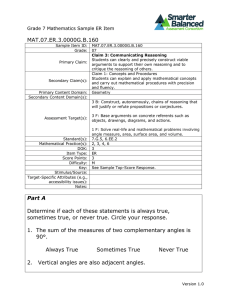 SBAC - Sample Items