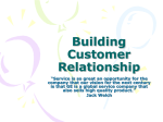 Building Customer Relationship