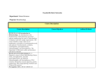 Bio-Technology Course Descriptions