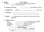 B. Distance from Sun