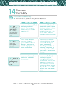 Human Heredity