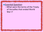 Treaty of Versailles