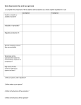 Gene Expression (lac and trp operons)