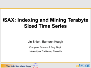 Time Series Data Mining Group - University of California, Riverside