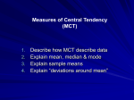 Measures of Central Tendency