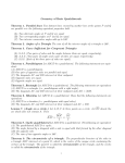 Geometry of Basic Quadrilaterals Theorem 1. Parallel lines Two